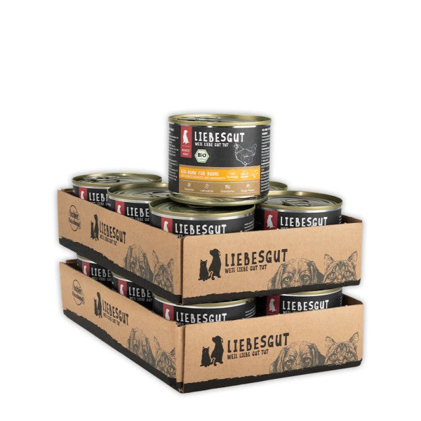 Bio-Huhn mit Bio-Wurzelgemüse und Bio-Amaranth