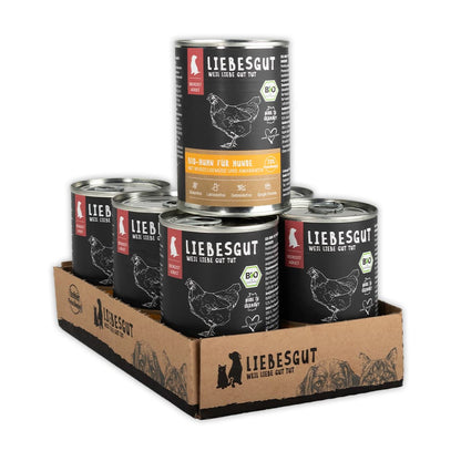 Bio-Huhn mit Bio-Wurzelgemüse und Bio-Amaranth