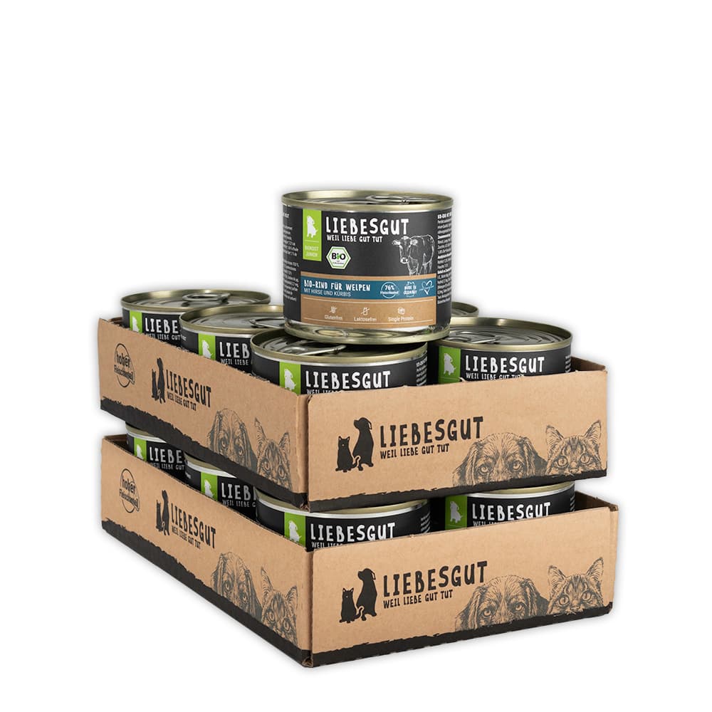 Bio-Rind mit Bio-Kürbis und Bio-Hirse