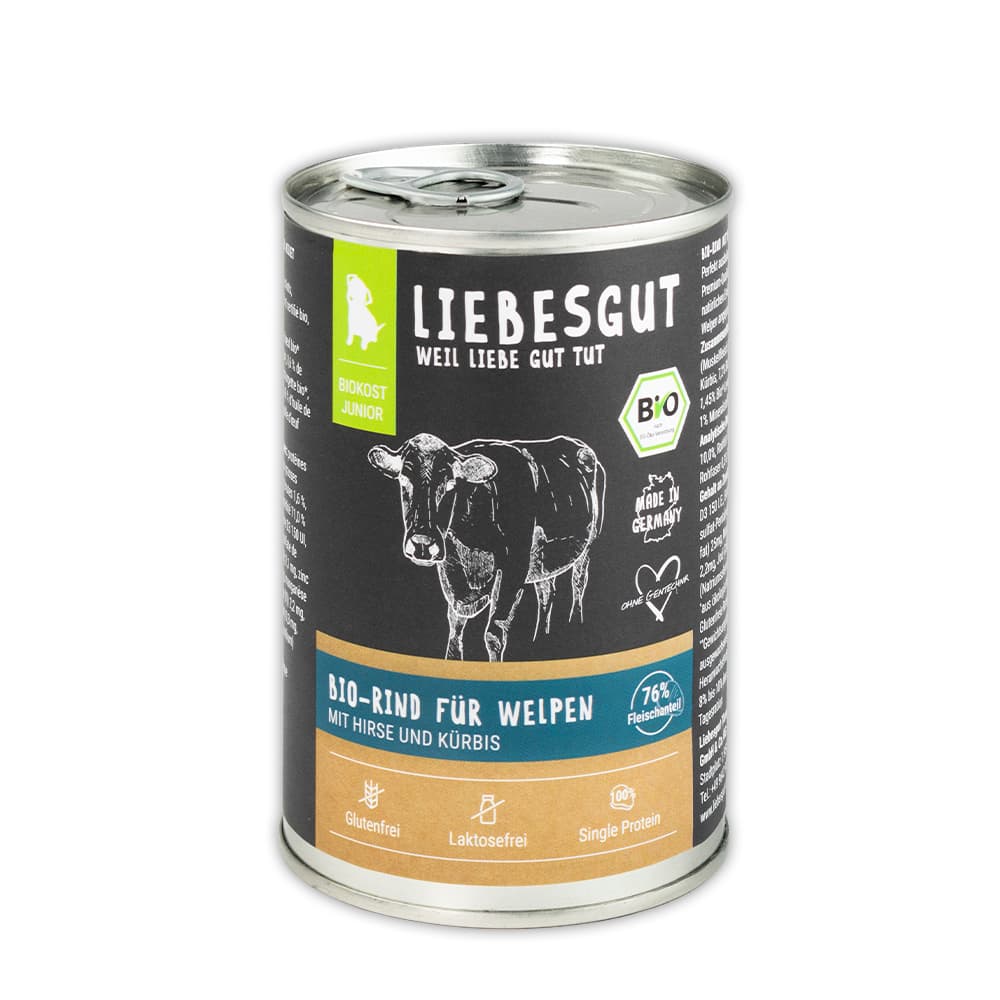 Bio-Rind mit Bio-Kürbis und Bio-Hirse
