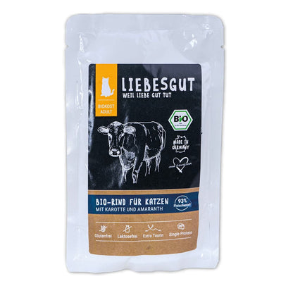 Bio-Rind mit Bio-Karotte und Bio-Amaranth